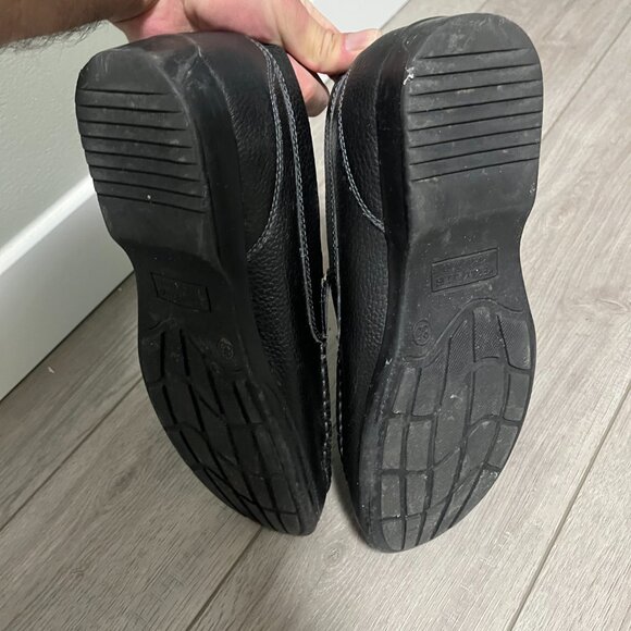 3/$35 Perry Ellis Portfolio Men’s Leather Dress Shoes Black Size 8.5 Loafer - Picture 5 of 6